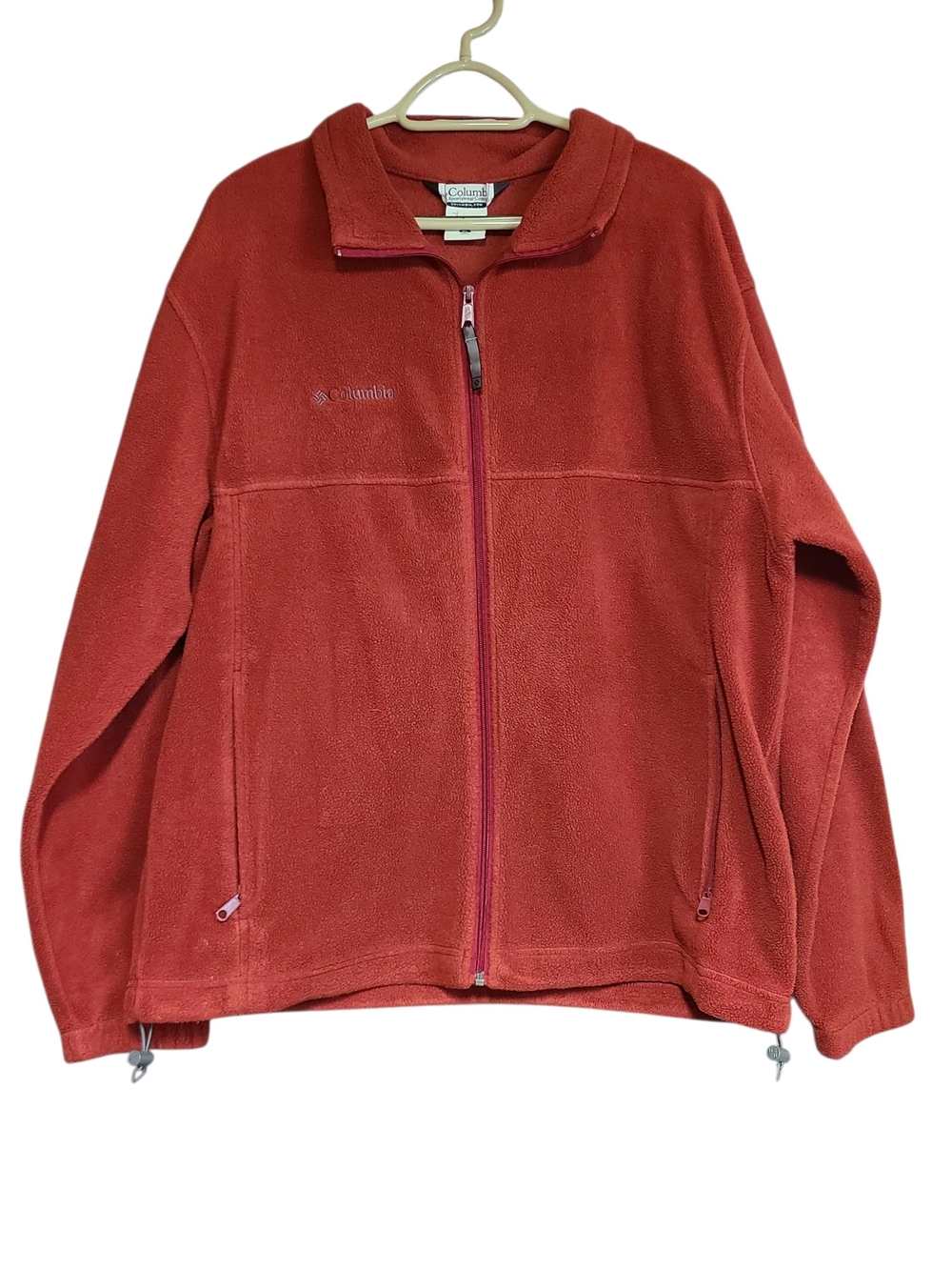 Columbia Women’s Rust Red Full-Zip Teddy Fleece Jacket